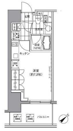 パークハビオ渋谷の物件間取画像